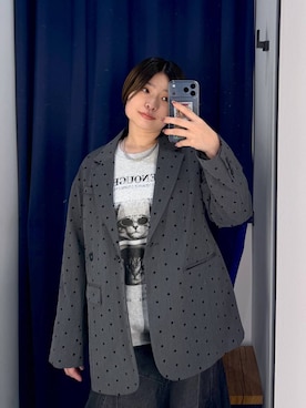 「PAGEBOY（ページボーイ）のアイテム（テーラードジャケット）」を使った、ミラさん（レディース・162cm）の秋コーディネート