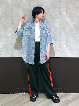 「黒髪ショート」｜ミラさん（レディース・162cm）の春コーディネート