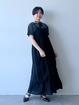 「PAGEBOY」｜「アイテム（ワンピース/ドレス）」を使った、ミラさん（レディース・162cm）の夏コーディネート