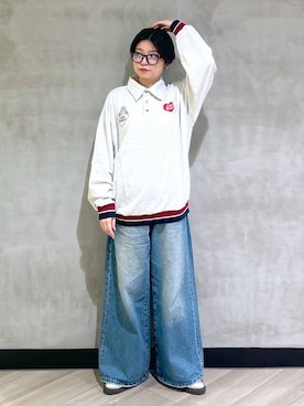 「アイテム（スウェット）」を使った、ミラさん（レディース・162cm・30代）の春コーディネート