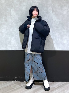 「PAGEBOY」｜「アイテム（ダウンジャケット/コート）」を使った、ミラさん（レディース・162cm）の秋コーディネート
