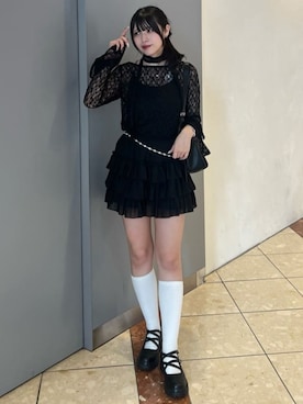 「archives（アルシーヴ）のアイテム（スカート）」を使った、archivesさん（レディース・159cm）の秋コーディネート