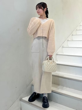 「スウェードスカート」｜archivesさん（レディース・162cm）の冬コーディネート