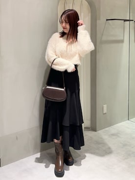 「綺麗めコーデ」｜「アイテム（ブーツ）」を使った、archivesさん（レディース・162cm）の冬コーディネート