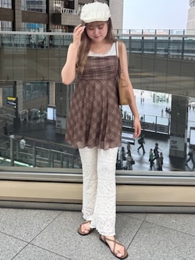 「archives（アルシーヴ）のアイテム（ワンピース/ドレス）」を使った、archivesさん（レディース・160cm）の夏コーディネート