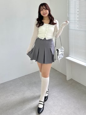 「archives（アルシーヴ）のアイテム（スカート）」を使った、archivesさん（レディース・158cm）の春コーディネート