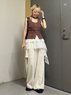 「アイテム（アンサンブル）」を使った、archivesさん（レディース・153cm）の夏コーディネート
