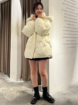 「archives（アルシーヴ）のアイテム（ダウンジャケット/コート）」を使った、archivesさん（レディース・154cm）の秋コーディネート