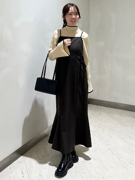 「綺麗めコーデ」｜「アイテム（ワンピース）」を使った、archivesさん（レディース・156cm）の冬コーディネート