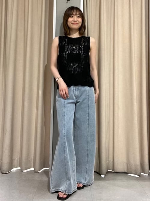 新品☆ellieのスラブニットベスト ELLIE スラブニットベスト GRAY