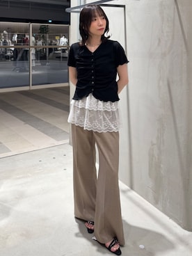 「archives（アルシーヴ）のアイテム（パンツ）」を使った、archivesさん（レディース・152cm）の夏コーディネート
