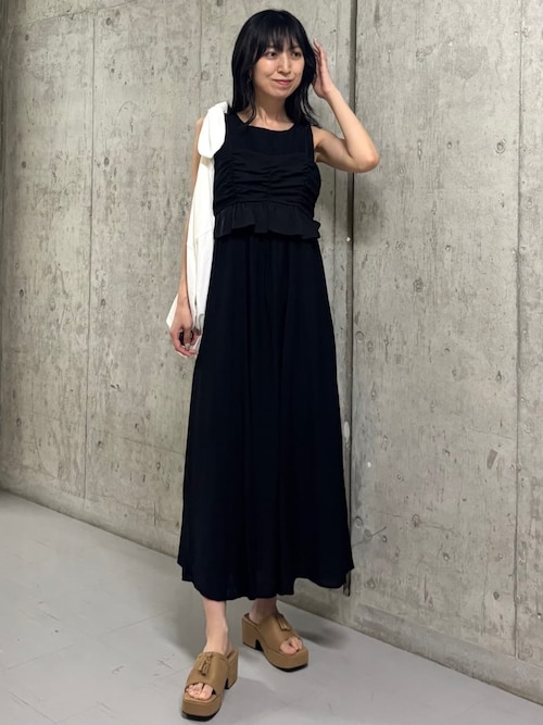 ギャザービスチェ×ノースリワンピースｓｅｔ