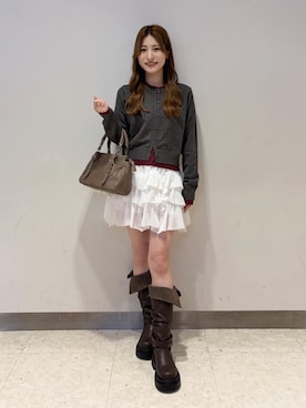 「archives（アルシーヴ）のアイテム（バッグ）」を使った、archivesさん（レディース・157cm）の秋コーディネート