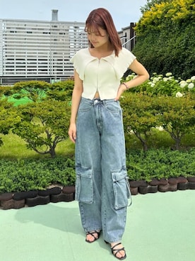 「archives（アルシーヴ）のアイテム」を使った、archivesさん（骨格ストレート・レディース・154cm）の夏コーディネート