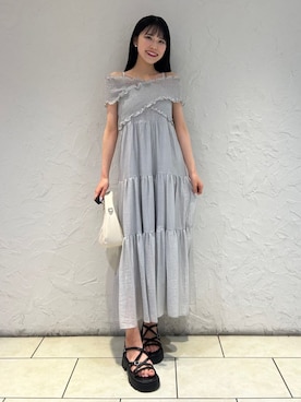 「archives（アルシーヴ）のアイテム（ワンピース/ドレス）」を使った、archivesさん（レディース・161cm）の夏コーディネート