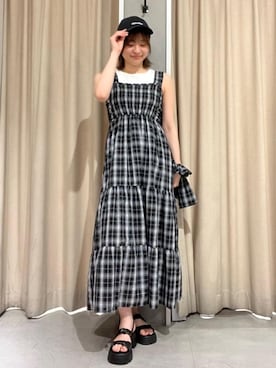 「archives（アルシーヴ）のアイテム（ワンピース/ドレス）」を使った、archivesさん（レディース・161cm）の夏コーディネート