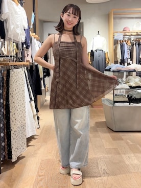 「archives（アルシーヴ）のアイテム（ワンピース/ドレス）」を使った、archivesさん（レディース・157cm）の夏コーディネート