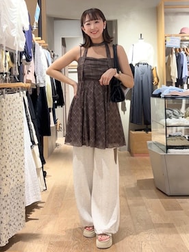 「archives（アルシーヴ）のアイテム（ワンピース/ドレス）」を使った、archivesさん（レディース・157cm）の夏コーディネート