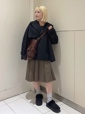 「archives（アルシーヴ）のアイテム（その他アウター）」を使った、archivesさん（レディース・157cm）の秋コーディネート