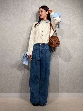 「archives（アルシーヴ）のアイテム（パンツ）」を使った、archivesさん（レディース・155cm）の秋コーディネート