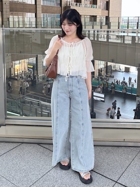 「archives（アルシーヴ）のアイテム」を使った、archivesさん（レディース・157cm）の夏コーディネート