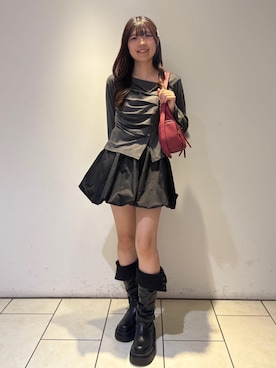 「archives（アルシーヴ）のアイテム（バッグ）」を使った、archivesさん（レディース・158cm）の秋コーディネート
