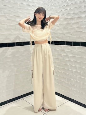 「archives（アルシーヴ）のアイテム」を使った、archivesさん（骨格ナチュラル・レディース・157cm）の夏コーディネート