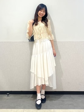 「archives（アルシーヴ）のアイテム」を使った、archivesさん（レディース・165cm）の夏コーディネート
