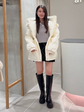 「archives（アルシーヴ）のアイテム（ジャケット/アウター）」を使った、archivesさん（レディース・156cm）の冬コーディネート