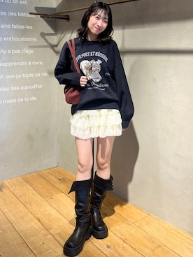 「archives（アルシーヴ）のアイテム（スカート）」を使った、archivesさん（レディース・160cm）の秋コーディネート