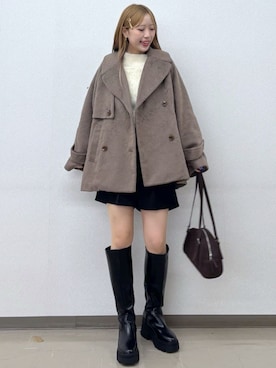 「archives（アルシーヴ）のアイテム（ジャケット/アウター）」を使った、archivesさん（レディース・161cm）の秋コーディネート