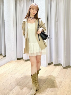 「archives（アルシーヴ）のアイテム（ワンピース/ドレス）」を使った、archivesさん（レディース・157cm）の春コーディネート