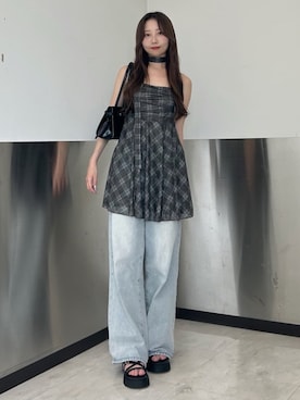 「アイテム（ワンピース/ドレス）」を使った、archivesさん（レディース・160cm）の夏コーディネート