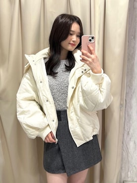 「archives（アルシーヴ）のアイテム（ブルゾン）」を使った、archivesさん（レディース・157cm）の冬コーディネート