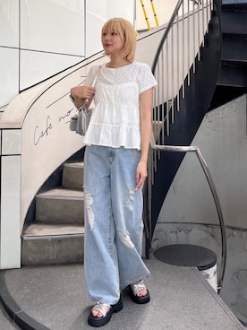 「アイテム（アンサンブル）」を使った、archivesさん（レディース・159cm）の夏コーディネート
