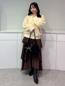 「archives（アルシーヴ）のアイテム（スカート）」を使った、archivesさん（レディース・154cm）の秋コーディネート