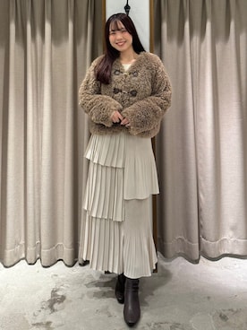 「アイテム（ダッフルコート）」を使った、archivesさん（レディース・158cm）の秋コーディネート