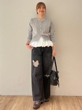 「archives（アルシーヴ）のアイテム（パンツ）」を使った、archivesさん（レディース・161cm）の秋コーディネート