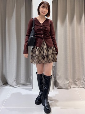 「チェック柄」｜archivesさん（レディース・153cm）の冬コーディネート