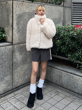 「archives（アルシーヴ）のアイテム（ジャケット/アウター）」を使った、archivesさん（レディース・159cm）の秋コーディネート