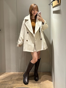「archives（アルシーヴ）のアイテム（その他アウター）」を使った、archivesさん（レディース・164cm）の秋コーディネート