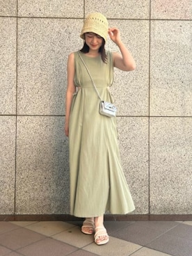 「archives（アルシーヴ）のアイテム（帽子）」を使った、archivesさん（レディース・160cm）の春コーディネート