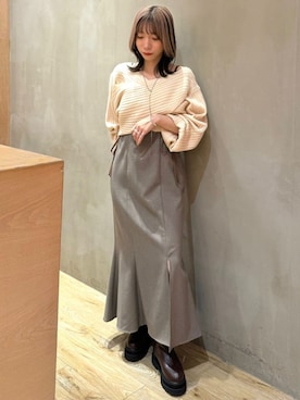 「綺麗めコーデ」｜「アイテム（ワンピース）」を使った、archivesさん（レディース・152cm）の冬コーディネート