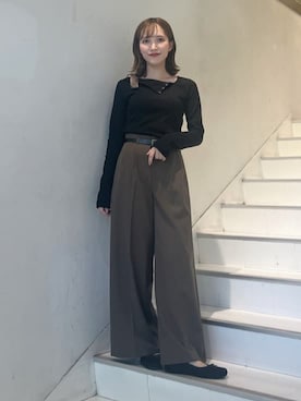 「archives（アルシーヴ）のアイテム」を使った、archivesさん（骨格ストレート・レディース・158cm）の秋コーディネート