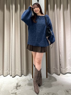 「archives（アルシーヴ）のアイテム（スカート）」を使った、archivesさん（レディース・158cm）の秋コーディネート