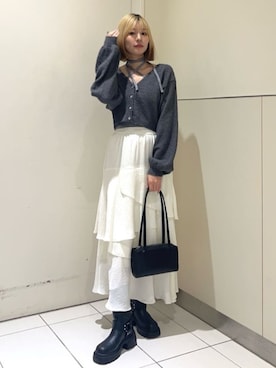 「archives（アルシーヴ）のアイテム」を使った、archivesさん（レディース・159cm）の冬コーディネート