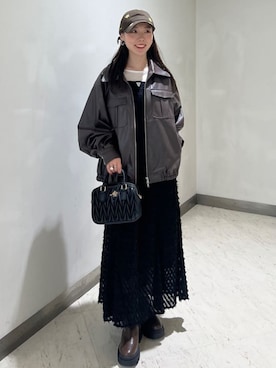 「archives（アルシーヴ）のアイテム（ブルゾン）」を使った、archivesさん（レディース・156cm）の秋コーディネート