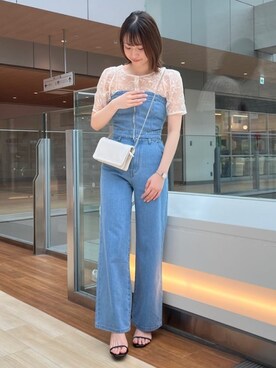 「archives（アルシーヴ）のアイテム（オールインワン・サロペット）」を使った、archivesさん（レディース・162cm）の夏コーディネート