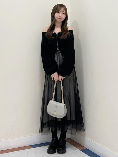 チュールキャミワンピース[品番：FOKK0019430]｜F.O.Online