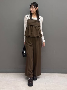 「archives（アルシーヴ）のアイテム（バッグ）」を使った、archivesさん（レディース・162cm）の秋コーディネート